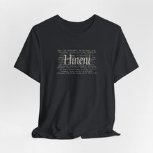 Load image into Gallery viewer, Bella Soft Hineni Tee paragraph front only neutral colors
