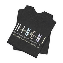 Load image into Gallery viewer, Bella Soft Hineni Colorful logo in dark color Short Sleeve Tees

