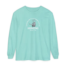 Load image into Gallery viewer, HINENI Presence 'Here I Am' Long Sleeve T‑Shirt
