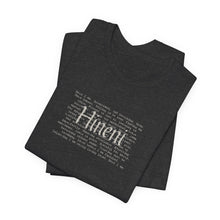 Load image into Gallery viewer, Bella Soft Hineni Tee paragraph front only neutral colors
