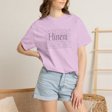 Load image into Gallery viewer, Hineni Here I am Paragraph with Subtle Back Script
