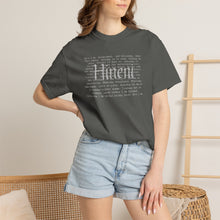 Load image into Gallery viewer, Hineni Here I am Paragraph with Subtle Back Script

