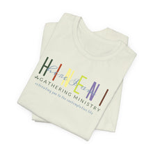 Load image into Gallery viewer, Bella Soft Tee with Colorful Hineni Logo - light colors
