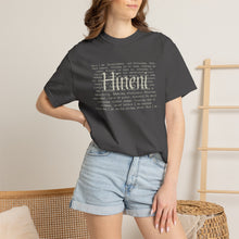 Load image into Gallery viewer, Vivid Hineni Here I Am Paragraph with Jesus Mercy on back
