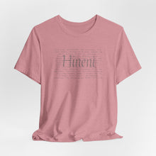 Load image into Gallery viewer, Bella soft- heathered colors - Hineni paragraph logo- with back
