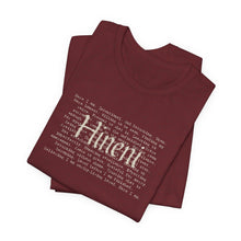 Load image into Gallery viewer, Bella soft- heathered colors - Hineni paragraph logo- with back
