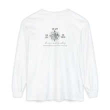 Load image into Gallery viewer, Comfort Colors Pilgrim Long Sleeve Tee  with back logo
