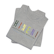 Load image into Gallery viewer, Bella Soft Tee with Colorful Hineni Logo - light colors
