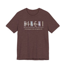 Load image into Gallery viewer, Belle soft Fall colors multi Hineni logo T-Shirt
