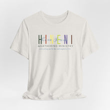 Load image into Gallery viewer, Bella Soft Tee with Colorful Hineni Logo - light colors
