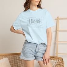 Load image into Gallery viewer, Hineni Here I am Paragraph with Subtle Back Script
