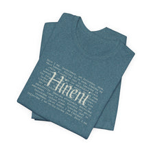 Load image into Gallery viewer, Bella soft- heathered colors - Hineni paragraph logo- with back

