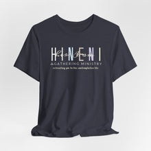 Load image into Gallery viewer, Bella Soft Hineni Colorful logo in dark color Short Sleeve Tees
