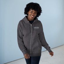 Load image into Gallery viewer, Hineni Logo with Lived Love back - Women's Zip Hoodie
