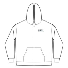 Load image into Gallery viewer, Hineni Here I Am Logo with back quote Women's Full-Zip Hoodie
