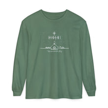 Load image into Gallery viewer, Comfort Colors Long Sleeve T-Shirt — Hineni Christmas Design

