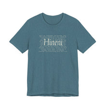 Load image into Gallery viewer, Bella soft- heathered colors - Hineni paragraph logo- with back
