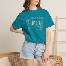 Load image into Gallery viewer, Vivid Hineni Here I Am Paragraph with Jesus Mercy on back
