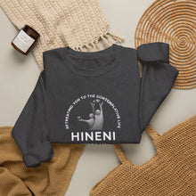 Load image into Gallery viewer, Hineni Retreating You QR Sweatshirt – 'Here I Am'
