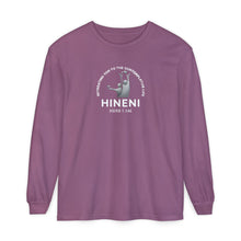 Load image into Gallery viewer, HINENI Presence 'Here I Am' Long Sleeve T‑Shirt
