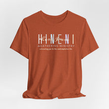 Load image into Gallery viewer, Belle soft Fall colors multi Hineni logo T-Shirt

