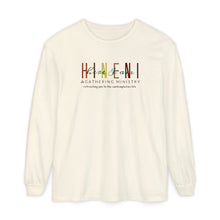 Load image into Gallery viewer, Fall Hineni Logo Comfort Colors Long Sleeve Tee
