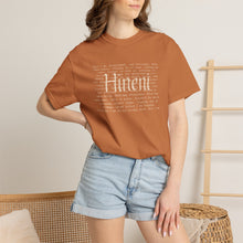 Load image into Gallery viewer, Vivid Hineni Here I Am Paragraph with Jesus Mercy on back

