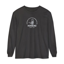 Load image into Gallery viewer, HINENI Presence 'Here I Am' Long Sleeve T‑Shirt
