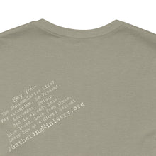 Load image into Gallery viewer, Bella soft- heathered colors - Hineni paragraph logo- with back
