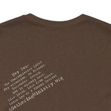 Load image into Gallery viewer, Bella soft- neutral Hineni Paragraph logo- back
