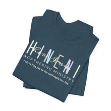 Load image into Gallery viewer, Bella Soft Hineni Colorful logo in dark color Short Sleeve Tees
