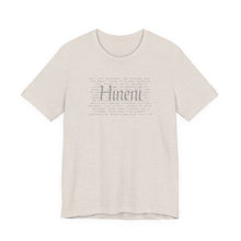 Load image into Gallery viewer, Bella soft- neutral Hineni Paragraph logo- back

