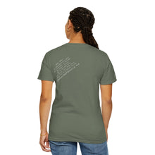 Load image into Gallery viewer, Comfort Colors Tshirt Retreating You  Hineni Logo with back Hey You

