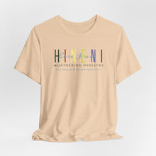 Load image into Gallery viewer, Bella Soft Tee with Colorful Hineni Logo - light colors
