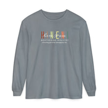 Load image into Gallery viewer, Fall Hineni Logo Comfort Colors Long Sleeve Tee

