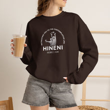 Load image into Gallery viewer, Hineni Retreating You QR Sweatshirt – 'Here I Am'
