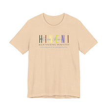 Load image into Gallery viewer, Bella Soft Tee with Colorful Hineni Logo - light colors
