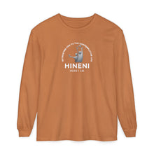 Load image into Gallery viewer, HINENI Presence 'Here I Am' Long Sleeve T‑Shirt
