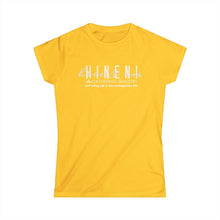 Load image into Gallery viewer, Hineni Logo- Retreating you to the Contemplative Life Women's Tee
