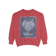 Load image into Gallery viewer, Hineni Awakening Retreat Garment-Dyed Sweatshirt design front only
