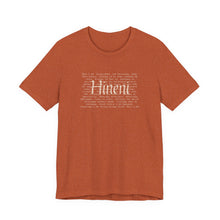 Load image into Gallery viewer, Bella soft- heathered colors - Hineni paragraph logo- with back
