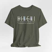 Load image into Gallery viewer, Bella Soft Hineni Colorful logo in dark color Short Sleeve Tees

