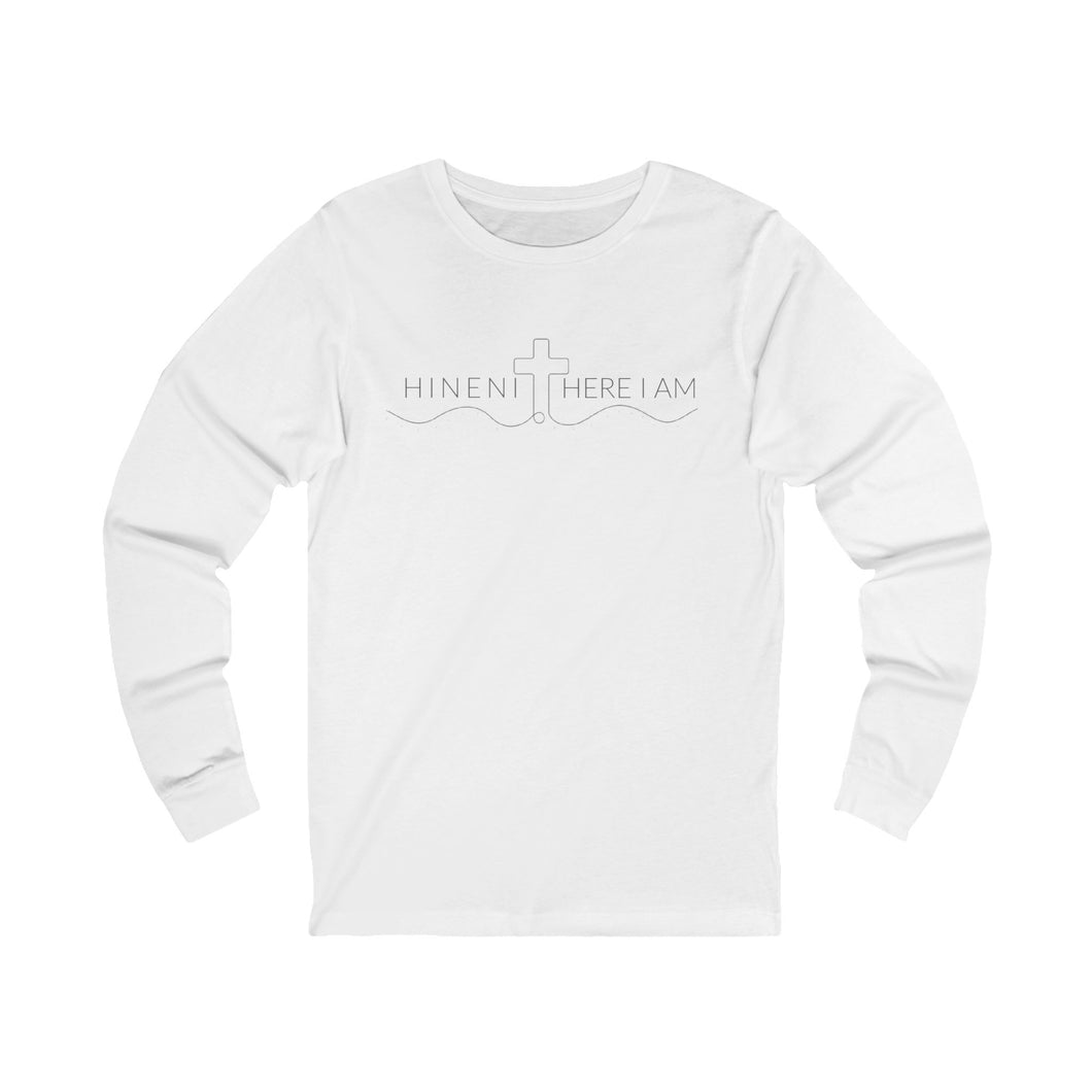 Hineni Here I am Breathe In & Out Long Sleeve Tee