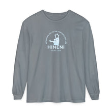 Load image into Gallery viewer, HINENI Presence 'Here I Am' Long Sleeve T‑Shirt
