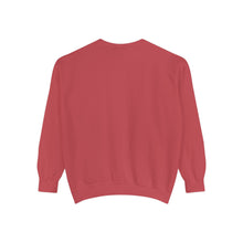 Load image into Gallery viewer, Hineni Awakening Retreat Garment-Dyed Sweatshirt design front only
