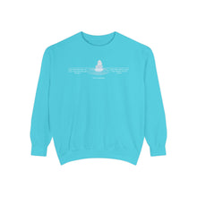 Load image into Gallery viewer, Equanimity Quote on Calm Waters Crewneck
