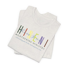Load image into Gallery viewer, Bella Soft Tee with Colorful Hineni Logo - light colors
