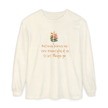Load image into Gallery viewer, Autumn-Inspires us to let go Long Sleeve tshirt
