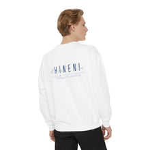 Load image into Gallery viewer, Hineni Awakening Retreat Garment-Dyed Sweatshirt design front only
