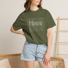 Load image into Gallery viewer, Vivid Hineni Here I Am Paragraph with Jesus Mercy on back
